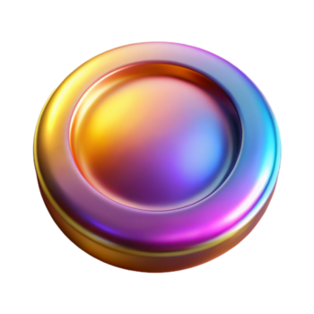 hermosa minimalista vibrante degradado botón transparente para web aplicaciones alto resolución png