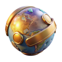 elegant modern Virtual Reality Globe Isolated for Education Materials high quality png