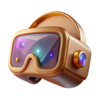 vibrant traditional Virtual Reality Headset Icon Isolated for Vr or Ar Technology high quality png