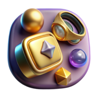 wonderful vintage Vr User Interface Icons Isolated for Mobile App Development professional png