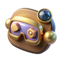 beautiful vintage Vr User Interface Icons Isolated for Mobile App Development png
