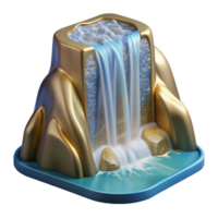 beautiful artistic Waterfall Pure Water Source Isolated for Bottled Water high resolution png