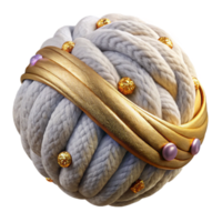 impressive traditional Wool Texture Knitted Yarn Cutout for Craft Projects detailed png