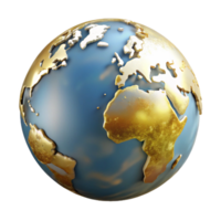 dramatic modern World Map Globe Illustration Isolated for Educational Resources exclusive png