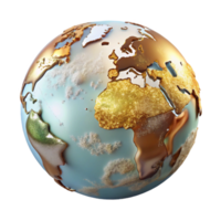 serene traditional World Map with Continents and Oceans Isolated for Educational Graphics detailed png