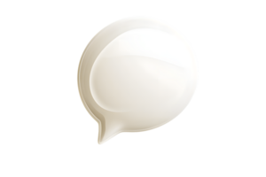 Speech Bubble Icon with Smooth Gradient and Soft Shadow for Communication Design png