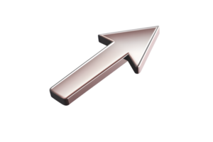 3D Arrow Icon Pointing Upwards Modern Design for Navigation Directional Symbol User Interfac png