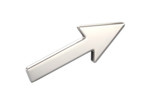 3D Arrow Icon Modern Sleek Design for Navigation Direction and User Interface Elements png