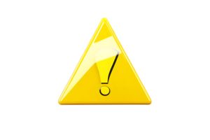 Warning Sign Yellow Triangle with Exclamation Mark for Safety and Caution Signals png
