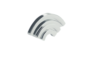 Wireless Signal Icon in 3D Design Modern Shiny and Technological Representation for Connecti png