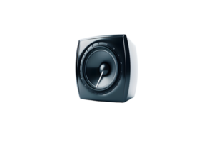Modern Subwoofer Speaker with Sleek Design and Powerful Sound Output for Home Audio Systems png