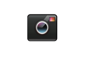 Camera Icon with Colorful Flash Modern Photography Design for Apps and Websites png