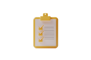 Checklist Clipboard with Ticked Boxes Organizational Tool for Task Management and Productivity png