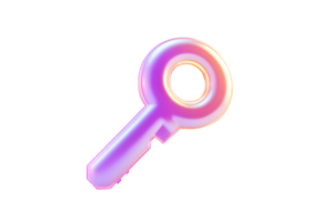 A vibrant gradient magnifying glass icon with a modern design for digital and print use png