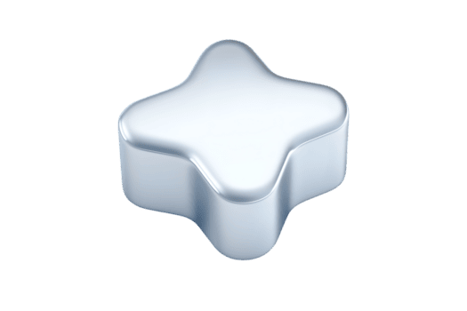 astratto 3d forma con liscio bordi e riflessivo superficie ideale per design progetti technolo png