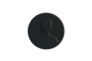 Generic User Profile Icon Minimalist Silhouette Design for Digital Platforms and Applications png