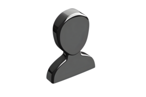 Generic User Profile Icon in 3D Design Modern Avatar Placeholder Digital Identity Symbol Abs png