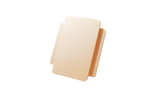 Minimalist 3D Render of Stacked Rectangular Objects with Soft Gradient Ideal for Design Techn png