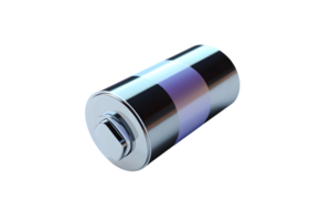 Shiny Metallic Cylinder with Reflective Surface and Button Ideal for Industrial Design and Tec png