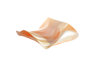 Elegant Flowing Fabric in Soft Peach Tones Ideal for Fashion and Design Project png