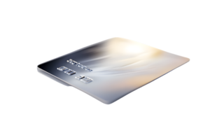 Modern Credit Card Design with Sleek Metallic Finish and Chip Technology png