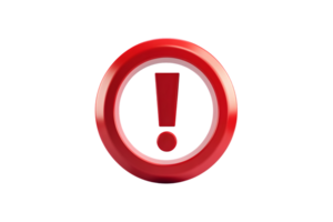 Warning Symbol Red Exclamation Mark in Circle for Alerts Notices and Safety Indicators png