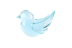 Crystal Bird Sculpture with Elegant Wings and Tail Transparent Glass Artwork for Decorative Pu png