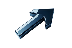 3D Blue Arrow Pointing Upwards Symbolizing Progress Growth and Direction in Business and Tec png