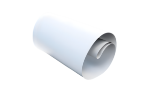 Abstract Rolled Paper Texture Clean Minimalist Design Mockup Template for Branding png