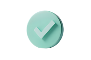 Approval Checkmark Icon Modern Minimalist Design for Confirmation and Validation png