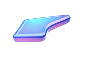Abstract 3D Render of a Futuristic Device with Smooth Curves and Gradient Colors Ideal for Tec png