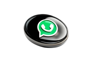 A glossy button featuring a green speech bubble with a phone icon ideal for communication and png