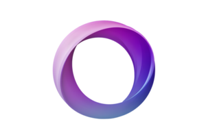 Abstract Gradient Ring Design with Smooth Transitions and Vibrant Colors for Creative Projects png