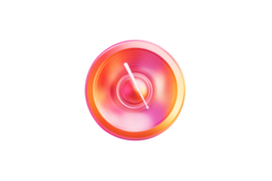 Vibrant Circular Design with Radiant Colors and Dynamic Lines for Modern Applications png