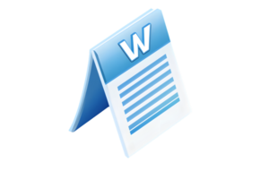 Document Icon with Letter and Lines Representing Text Editing Software png