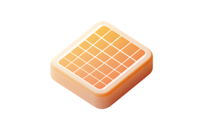 3D Rendered Cube with Grid Pattern Modern Design Element for Technology and Innovation Concept png