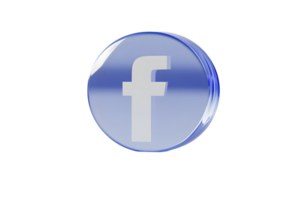Social Media Icon in a Glossy Bubble Design for Digital Communication and Networking png