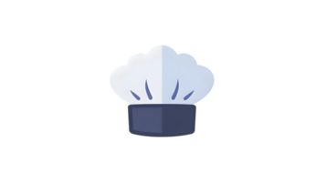 Chefs Hat Icon Culinary Symbol for Cooking Baking and Food Preparation Design png