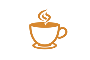 Steaming Hot Beverage Icon A Simple and Elegant Illustration of a Coffee or Tea Cup with Steam png