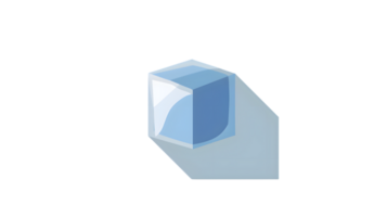 Abstract Geometric Shape with Gradient Blue and White Modern Design Element for Creative Proje png