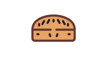 A delicious slice of bread with a golden crust and soft interior perfect for culinary and food png
