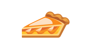 A slice of pie with a flaky crust and vibrant filling perfect for culinary and dessertthemed png