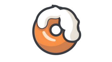 Abstract Orange and Black Swirl Design with Dynamic Flowing Lines png