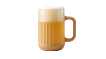 Refreshing Glass of Beer with Frothy Head on a Transparent Background png