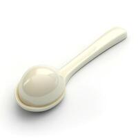 A sleek and modern ice cream scoop in a soft cream color, perfect for serving delicious frozen treats. photo