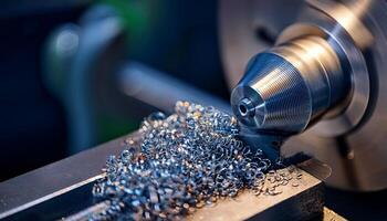 Precision Metalworking Captures the Intricate Process of Creating Coils in a Manufacturing Workshop photo