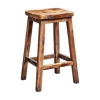 a wooden stool on a transparent background png