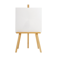 an easel with a blank canvas on it png