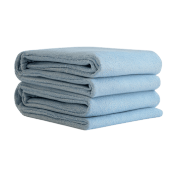 uma pilha do azul toalhas em uma transparente fundo png