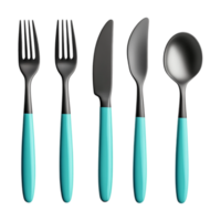 a set of utensils on transparent background png